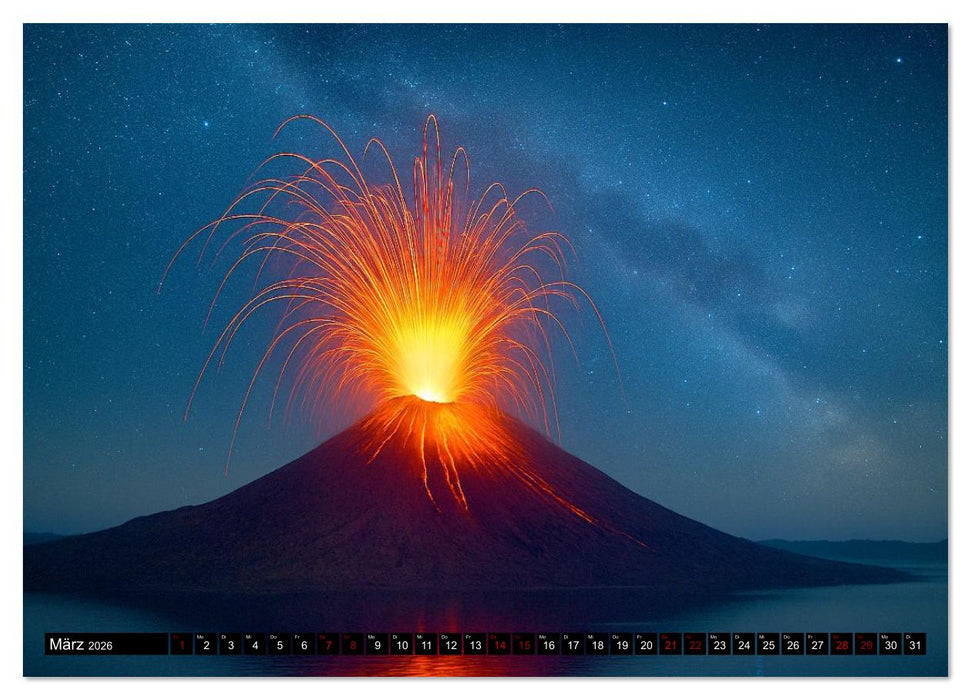 Faszinierende Lavaströme (CALVENDO Premium Wandkalender 2026)