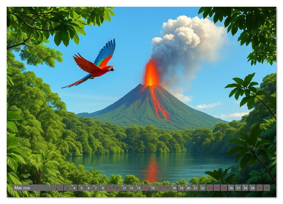 Faszinierende Lavaströme (CALVENDO Premium Wandkalender 2026)