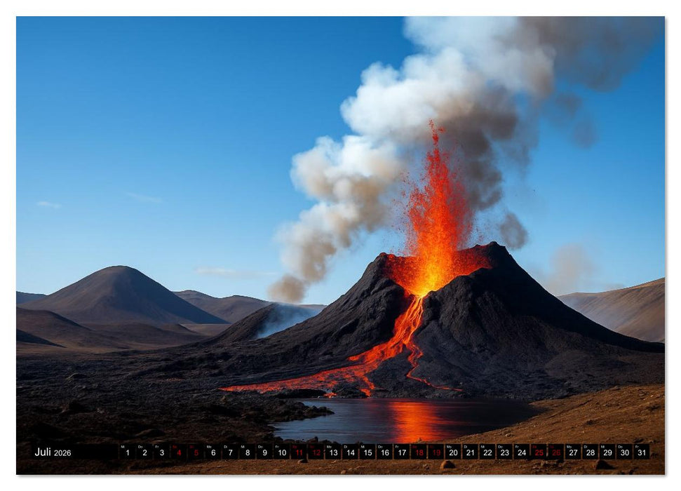 Faszinierende Lavaströme (CALVENDO Premium Wandkalender 2026)