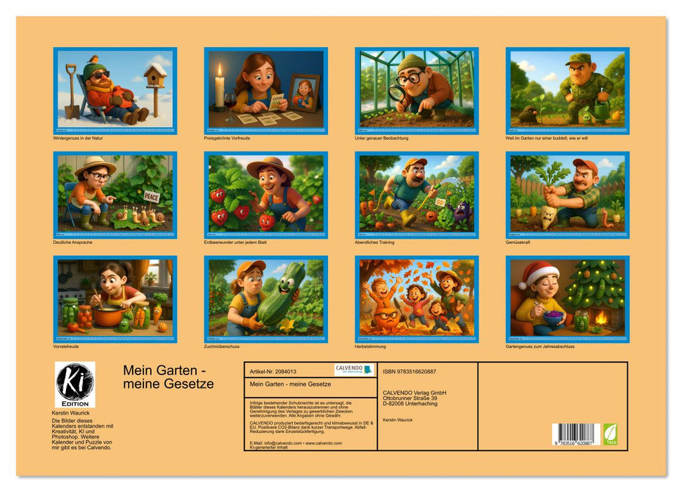Mein Garten - meine Gesetze (CALVENDO Wandkalender 2026)