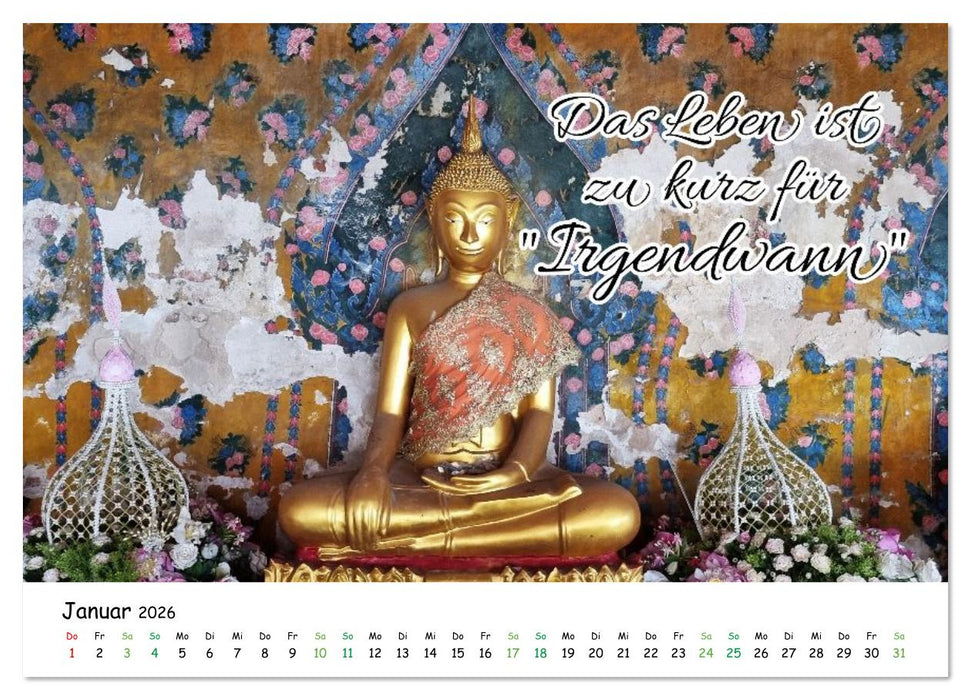 Fernwehabenteurer Asien - 12 Motivierende Gedanken von unterwegs (CALVENDO Wandkalender 2026)