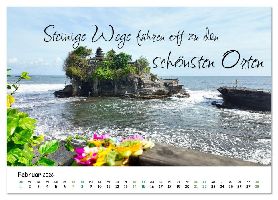 Fernwehabenteurer Asien - 12 Motivierende Gedanken von unterwegs (CALVENDO Wandkalender 2026)