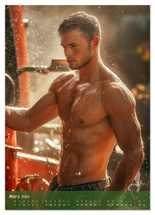 Muskeln, Heu und Herz - Sexy Männer vom Dorf (CALVENDO Wandkalender 2026)