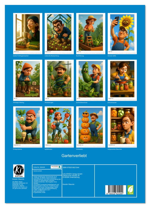 Gartenverliebt (CALVENDO Premium Wandkalender 2026)