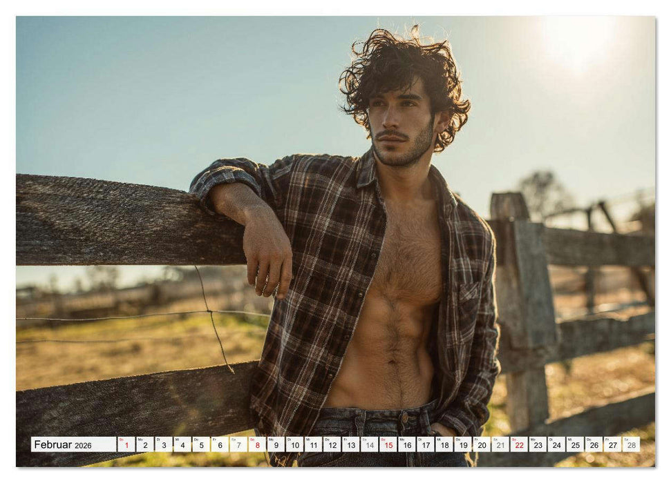 Sexy Männer - Die Unschuld vom Lande (CALVENDO Premium Wandkalender 2026)