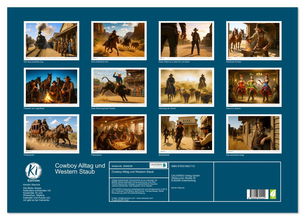 Cowboy Alltag und Western Staub (CALVENDO Wandkalender 2026)