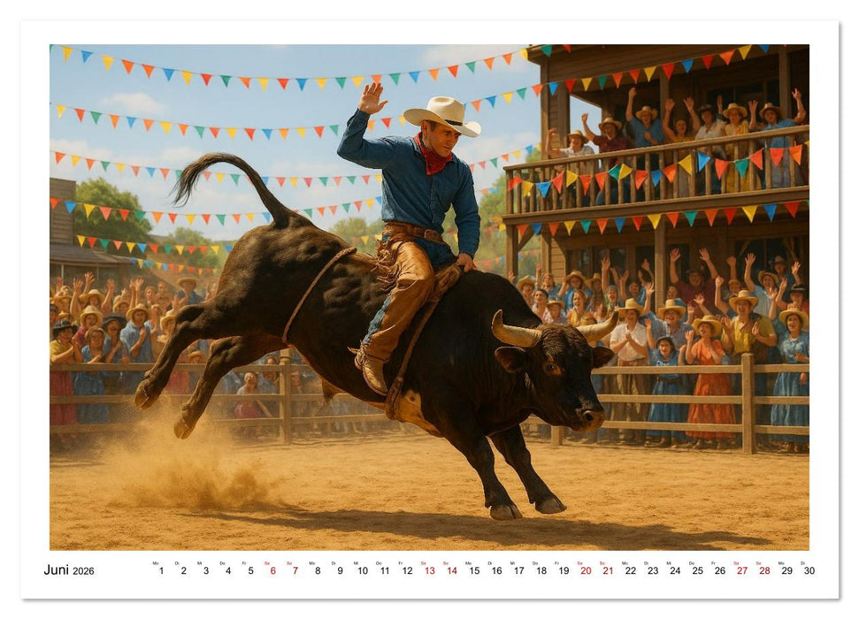 Cowboy Alltag und Western Staub (CALVENDO Wandkalender 2026)