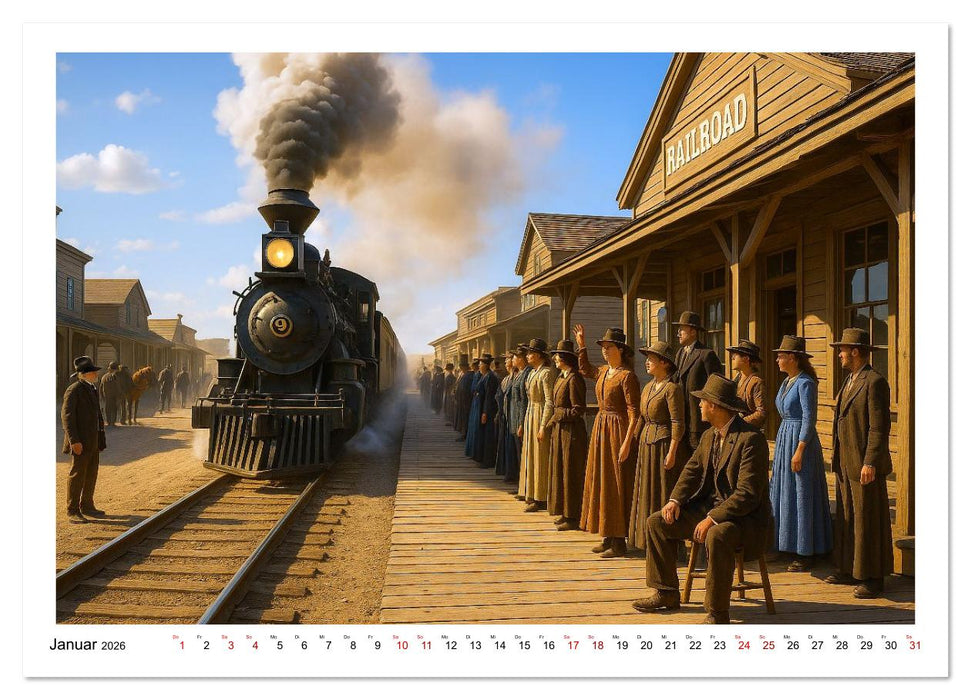 Cowboy Alltag und Western Staub (CALVENDO Premium Wandkalender 2026)