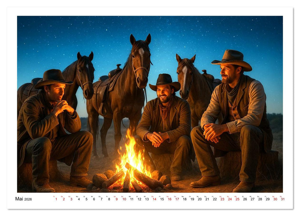 Cowboy Alltag und Western Staub (CALVENDO Premium Wandkalender 2026)