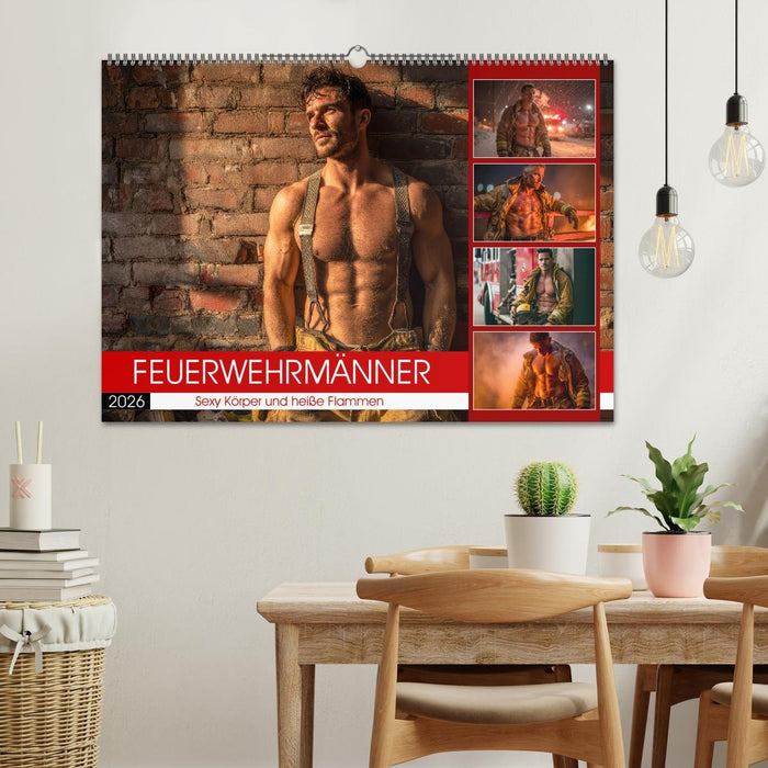 Feuerwehrmänner - Sexy Körper und heiße Flammen (CALVENDO Wandkalender 2026)