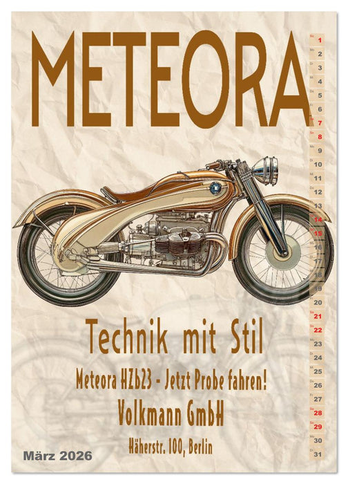 An der Litfaßsäule (CALVENDO Wandkalender 2026)