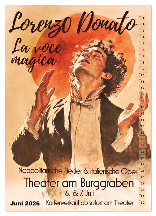 An der Litfaßsäule (CALVENDO Wandkalender 2026)