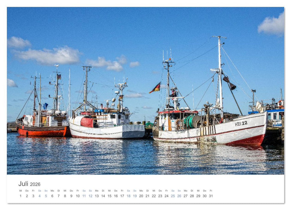 Fischereihäfen an der Ostseeküste (CALVENDO Premium Wandkalender 2026)