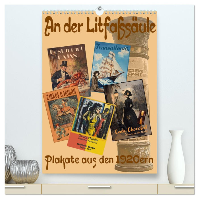 An der Litfaßsäule (CALVENDO Premium Wandkalender 2026)