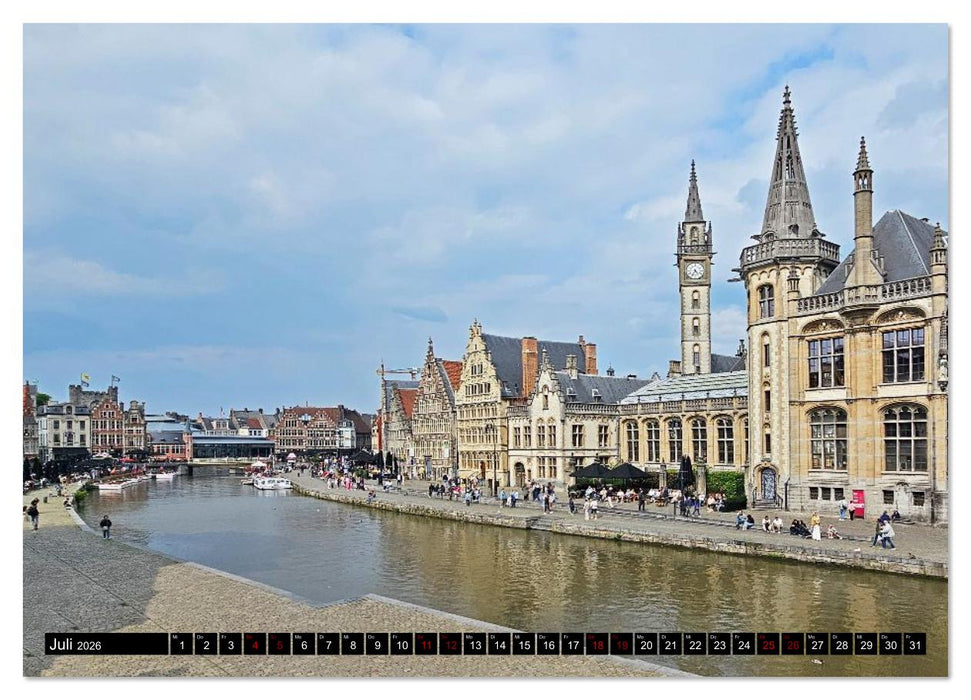 Rundreise kreuz und quer durch Holland und Belgien (CALVENDO Premium Wandkalender 2026)