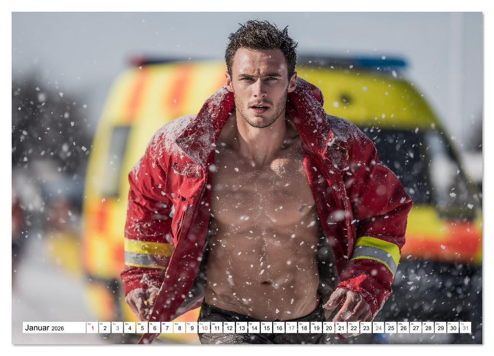 SEXY ÄRZTE - Männlich, muskulös und einsatzbereit (CALVENDO Wandkalender 2026)