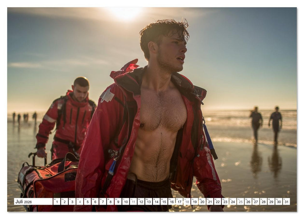 SEXY ÄRZTE - Männlich, muskulös und einsatzbereit (CALVENDO Premium Wandkalender 2026)