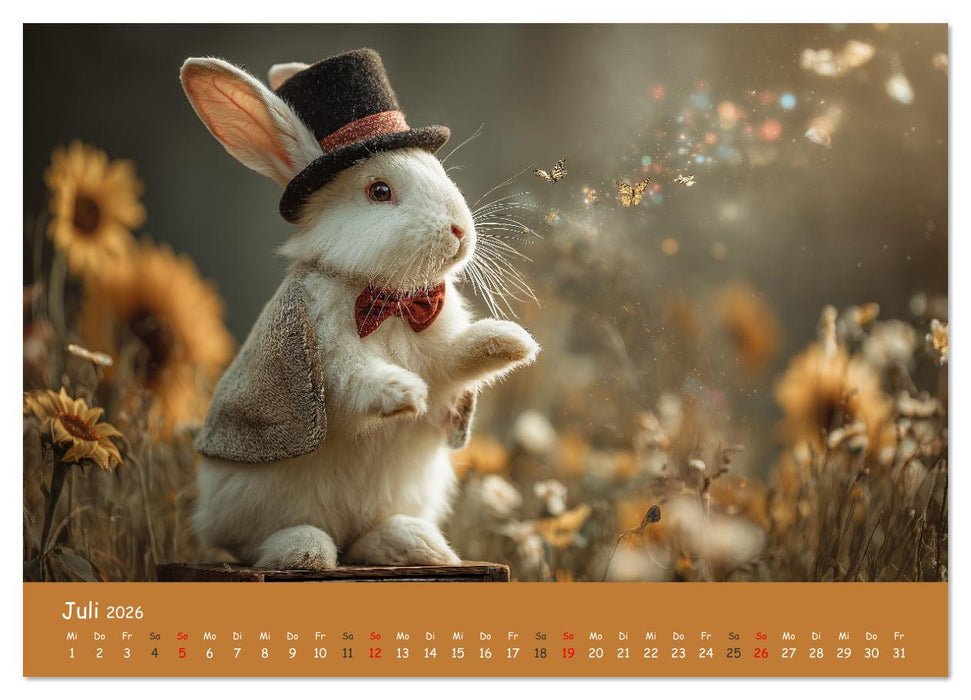 Magischer Märchenwald - Kinderkalender mit Tier-Zauberern (CALVENDO Premium Wandkalender 2026)