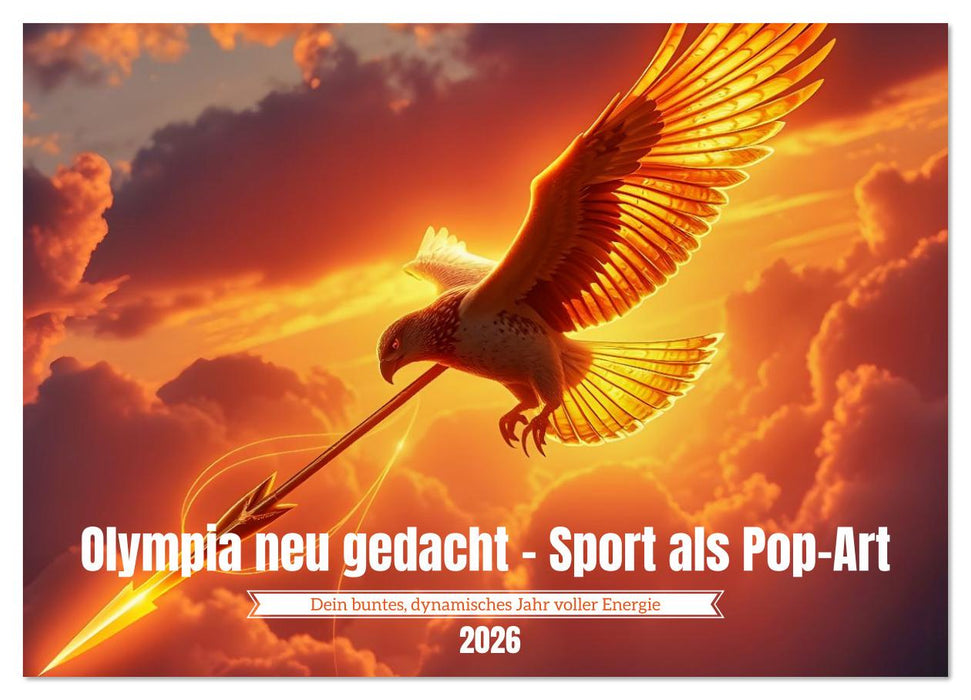 Olympia neu gedacht - Sport als Pop-Art (CALVENDO Wandkalender 2026)