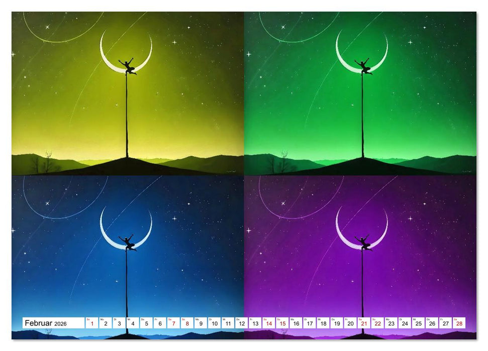 Olympia neu gedacht - Sport als Pop-Art (CALVENDO Wandkalender 2026)