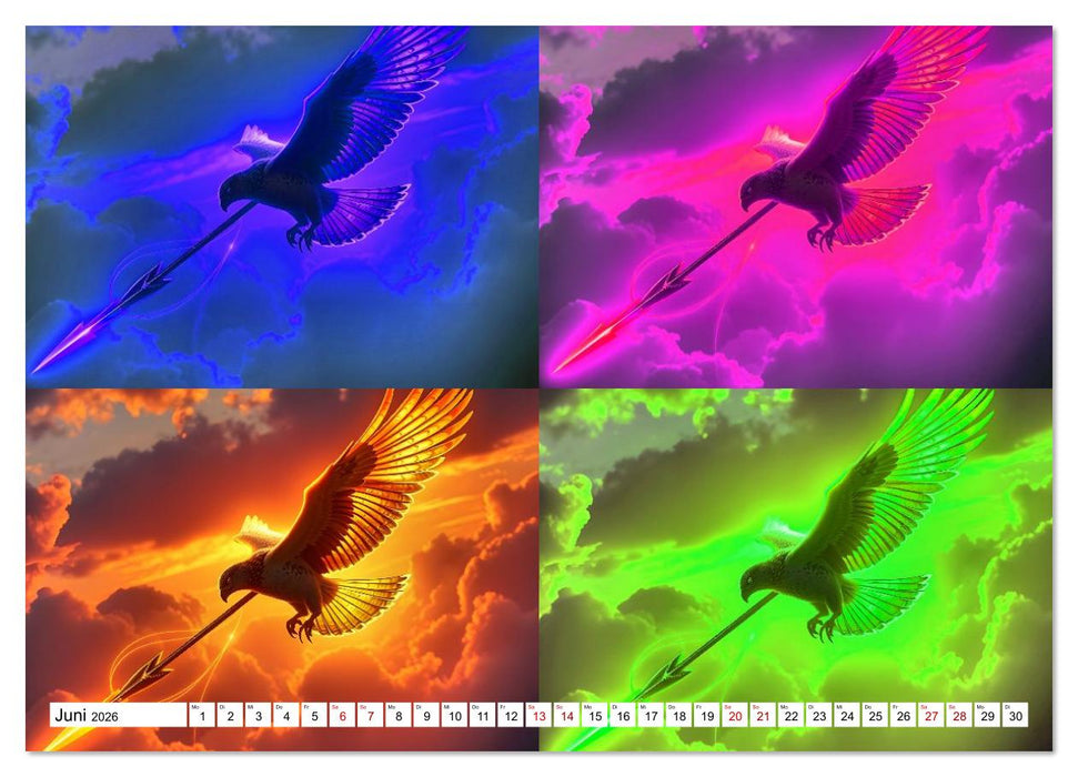 Olympia neu gedacht - Sport als Pop-Art (CALVENDO Wandkalender 2026)