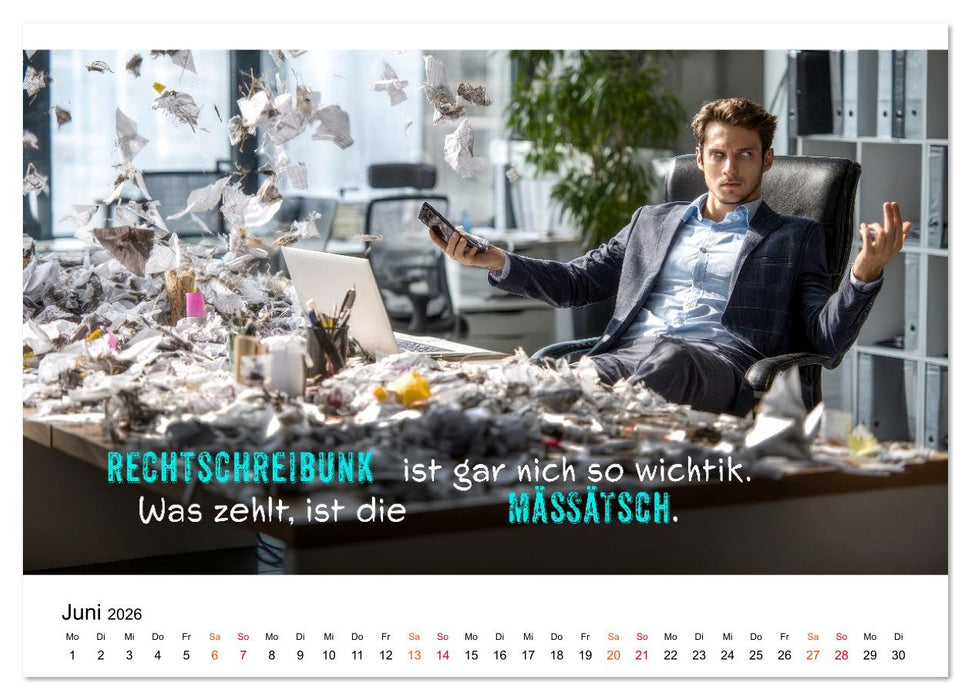 Büro - Kaffee, Chaos, Kollegen (CALVENDO Wandkalender 2026)