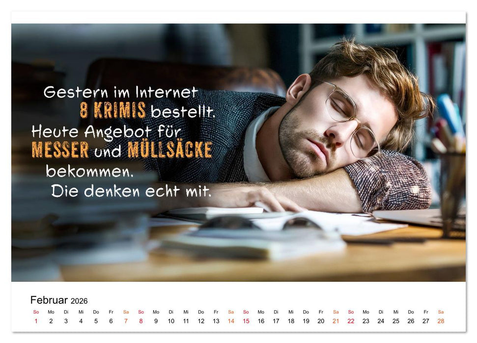Büro - Kaffee, Chaos, Kollegen (CALVENDO Premium Wandkalender 2026)