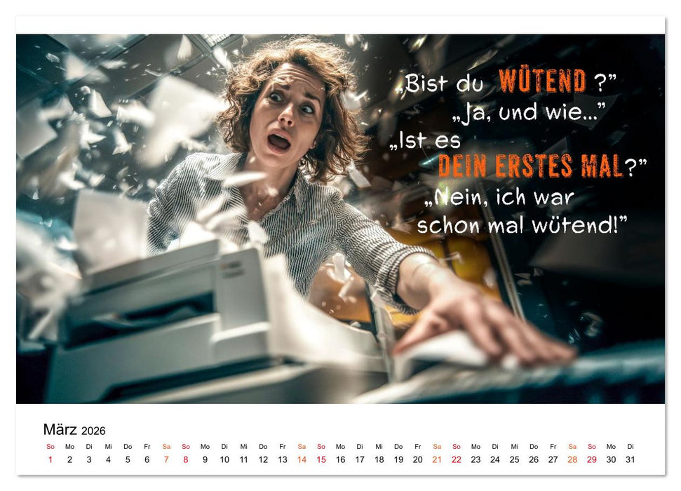 Büro - Kaffee, Chaos, Kollegen (CALVENDO Premium Wandkalender 2026)