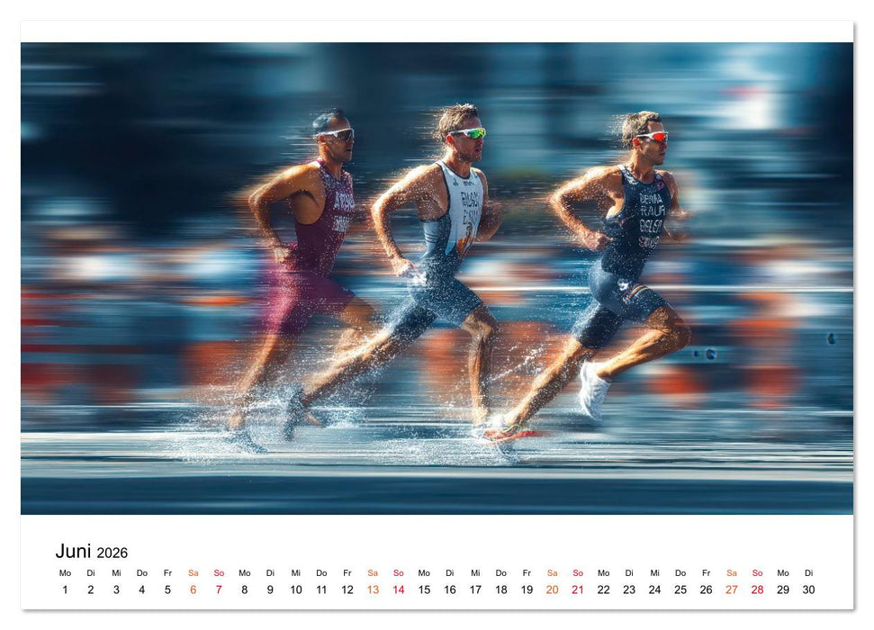 Triathlon - Grenzen verschieben (CALVENDO Wandkalender 2026)