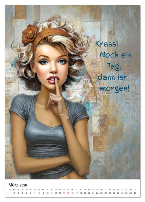 Blond mit Verstand (CALVENDO Wandkalender 2026)