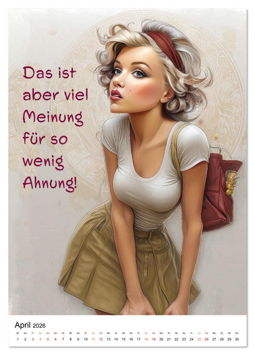 Blond mit Verstand (CALVENDO Wandkalender 2026)