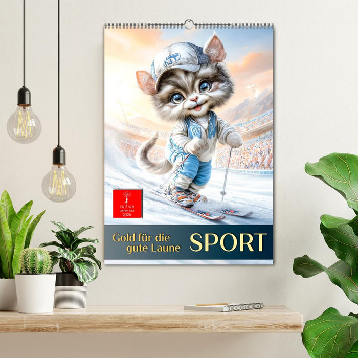 Sport, Gold für die gute Laune (CALVENDO Wandkalender 2026)