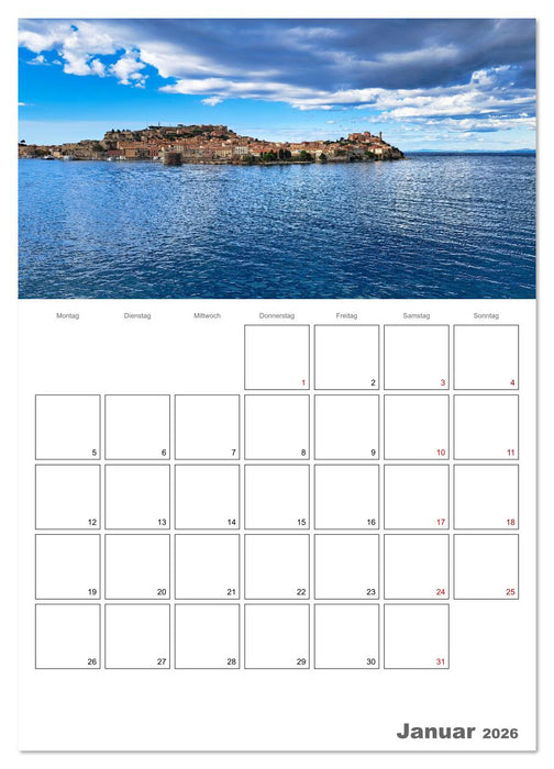 Faszinierendes Elba (CALVENDO Wandkalender 2026)