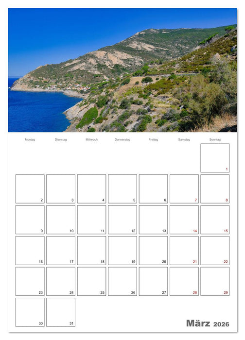 Faszinierendes Elba (CALVENDO Wandkalender 2026)