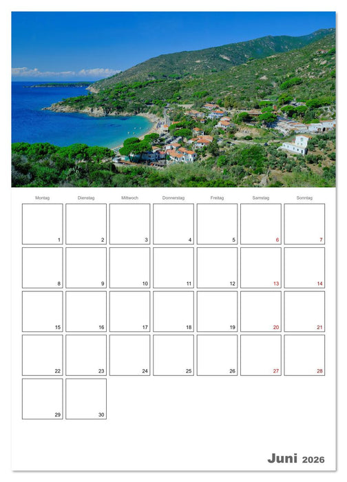 Faszinierendes Elba (CALVENDO Wandkalender 2026)