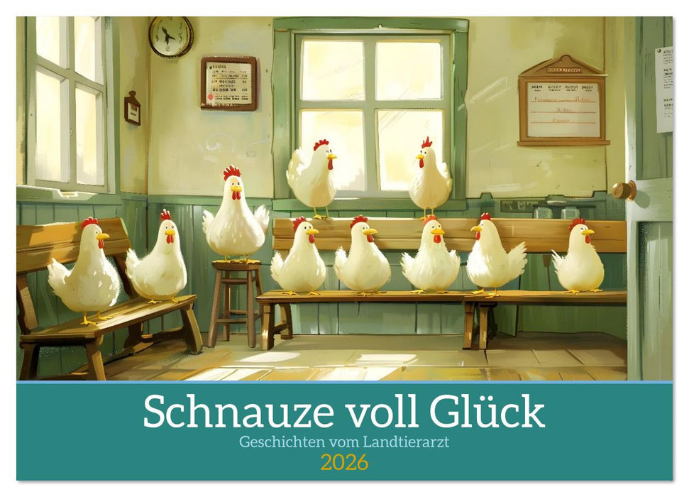 Schnauze voll Glück (CALVENDO Wandkalender 2026)