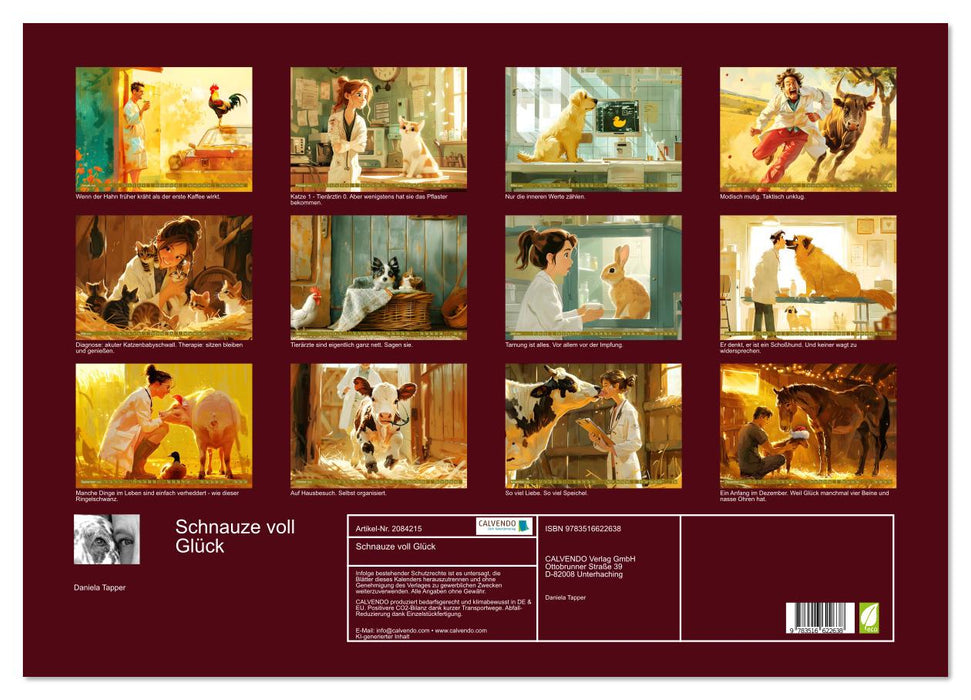 Schnauze voll Glück (CALVENDO Wandkalender 2026)
