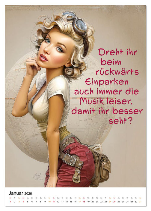 Blond mit Verstand (CALVENDO Premium Wandkalender 2026)