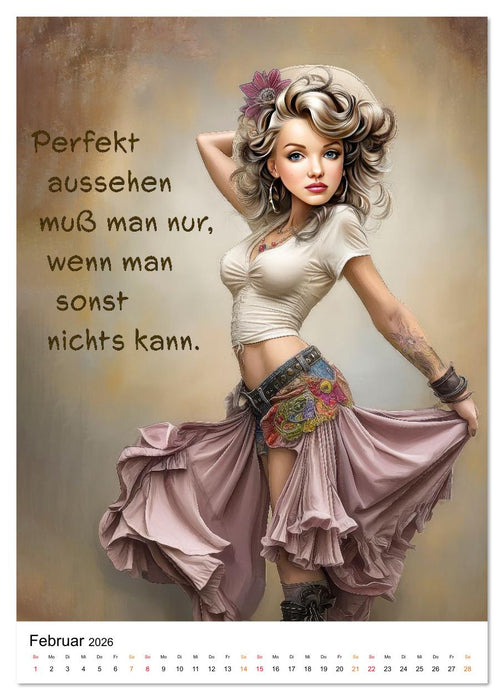 Blond mit Verstand (CALVENDO Premium Wandkalender 2026)