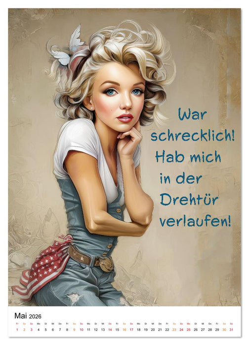 Blond mit Verstand (CALVENDO Premium Wandkalender 2026)