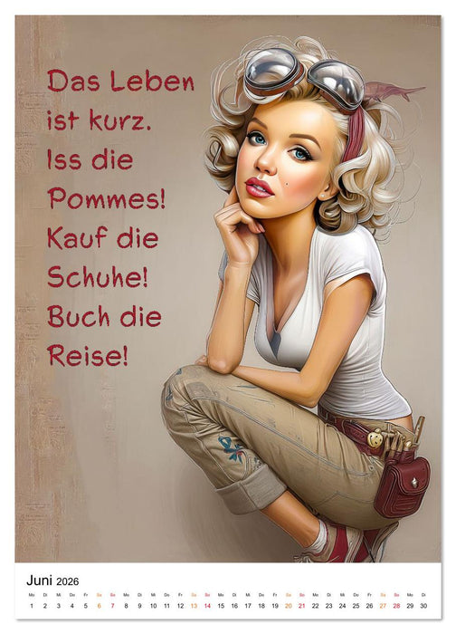 Blond mit Verstand (CALVENDO Premium Wandkalender 2026)