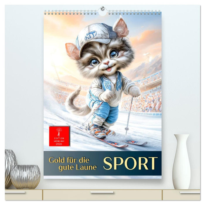 Sport, Gold für die gute Laune (CALVENDO Premium Wandkalender 2026)