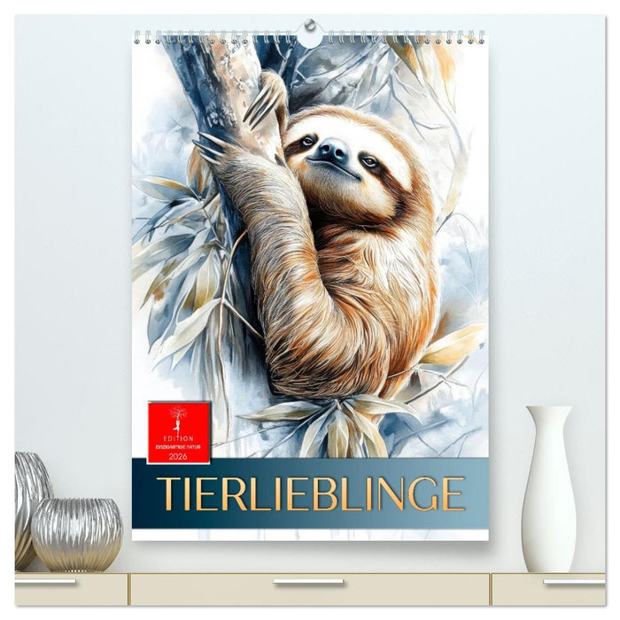 Tierlieblinge (CALVENDO Premium Wandkalender 2026)