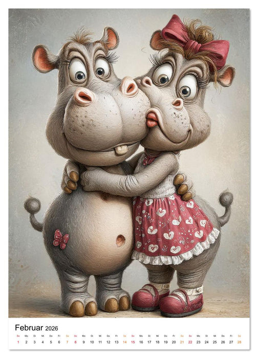 Schatz, ich liebe dich auch (CALVENDO Premium Wandkalender 2026)