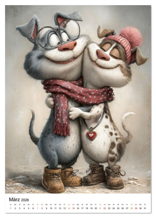 Schatz, ich liebe dich auch (CALVENDO Premium Wandkalender 2026)
