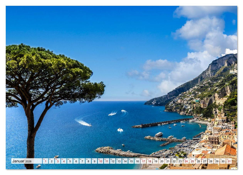 Amalfiküste und Capri - Sehnsuchtsorte (CALVENDO Wandkalender 2026)