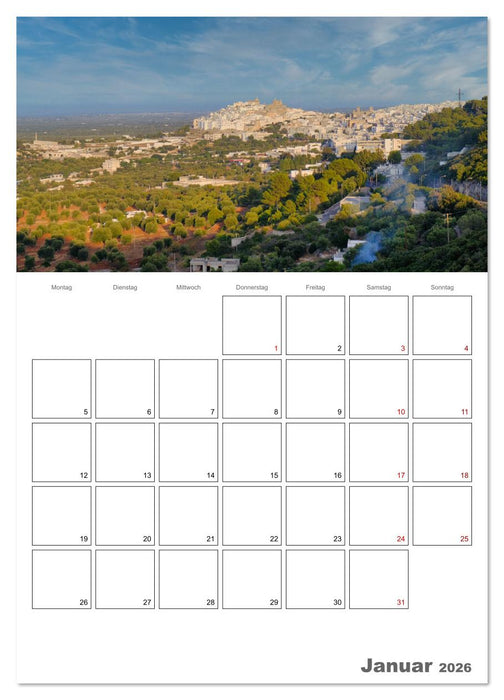 Faszinierendes Apulien (CALVENDO Wandkalender 2026)