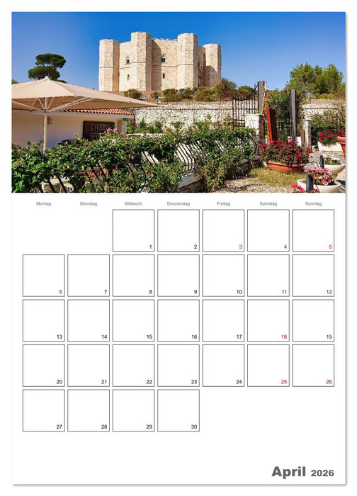 Faszinierendes Apulien (CALVENDO Wandkalender 2026)