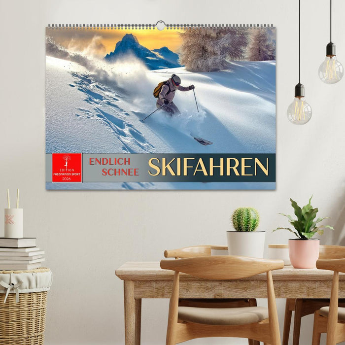 Skifahren - endlich Schnee (CALVENDO Wandkalender 2026)