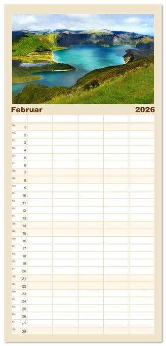 Nationalparks der Welt (CALVENDO Familienplaner 2026)